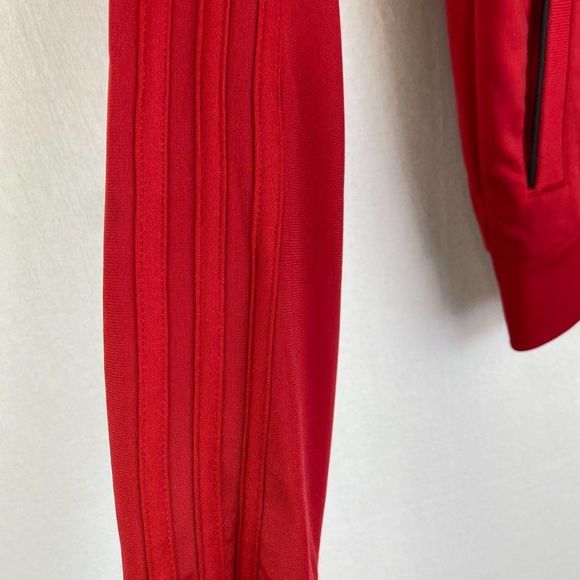 ADIDAS Red Zip Up Track Jacket NWT - Picture 7 of 9